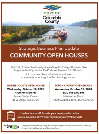 Strategic Business Plan Oct. Open House Flyer