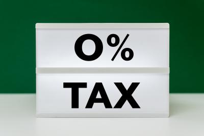 Zero percent tax