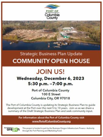 Strategic Business Plan Open House Flyer